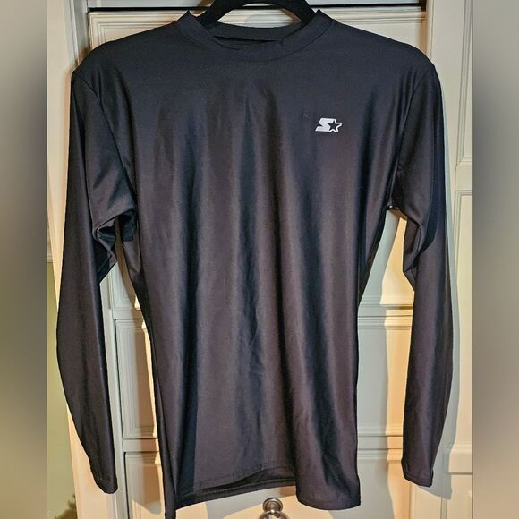Starter Youth Dri Star Long Sleeve Black Compression Shirt. Size L - Picture 1 of 5